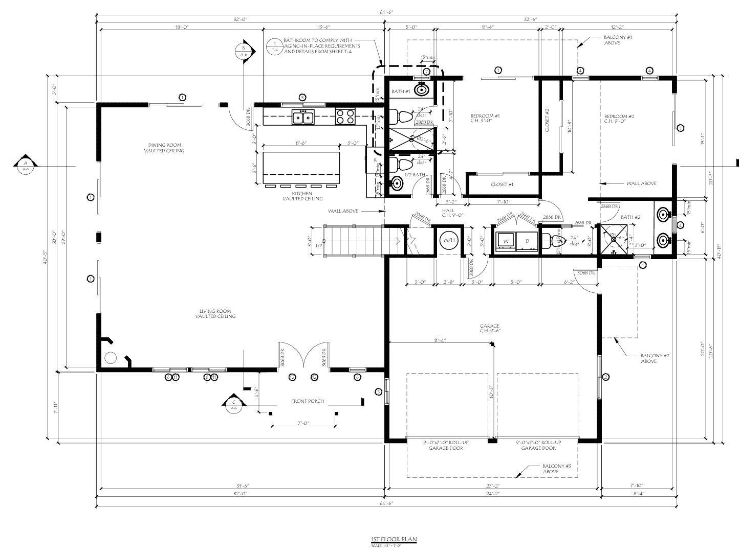 Floor plan for new single-family dwelling construction in Big Bear