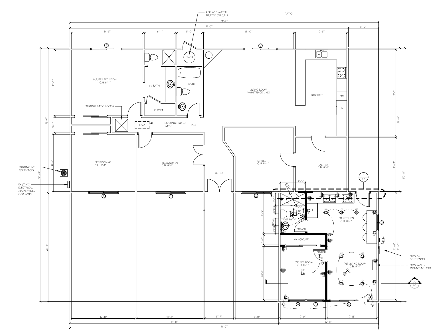 Floor plan for an ADU in Yorba Linda