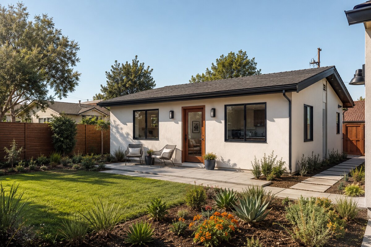 Detached backyard accessory dwelling unit